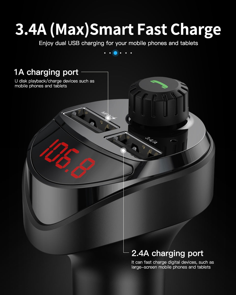 FM Transmitter Car Charger