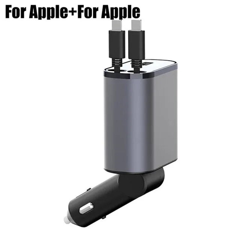 4-in-1 retractable fast car charger