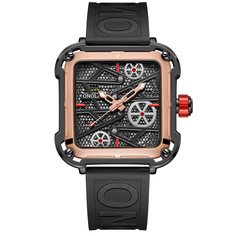 Luxury Men’s Automatic ONOLA Skeleton Watch