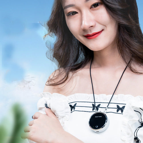 portable wearable air purifier necklace