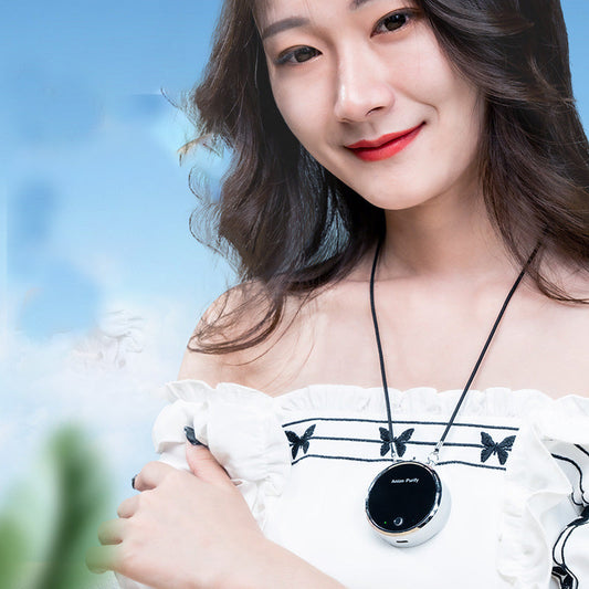 portable wearable air purifier necklace