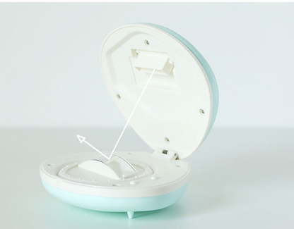 seashell-shaped LED rainbow projector light.