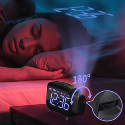 Digital projection alarm clock