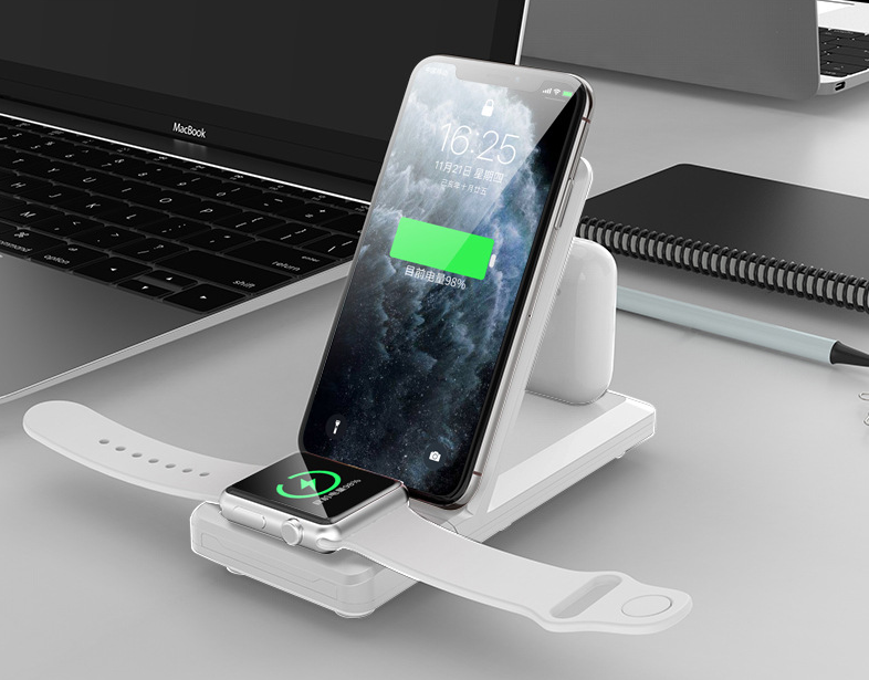 KSIX 3-in-1 15W Wireless Charger