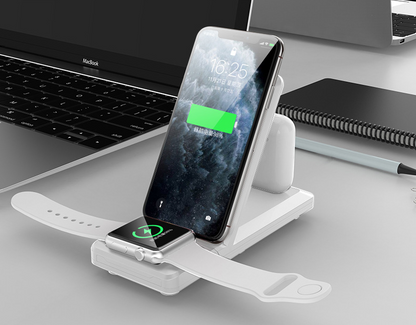 KSIX 3-in-1 15W Wireless Charger