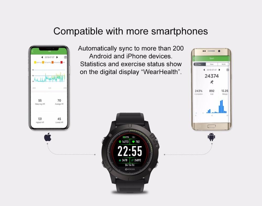 Zeblaze VIBE 3 HR rugged sports smartwatch