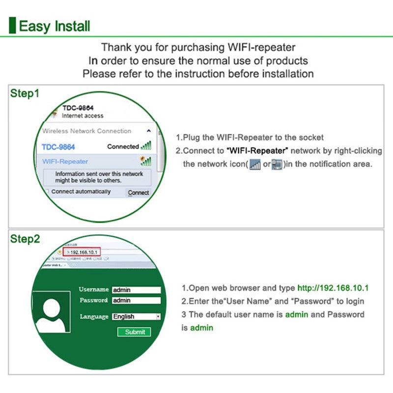 Wireless-N WiFi Repeater and signal booster