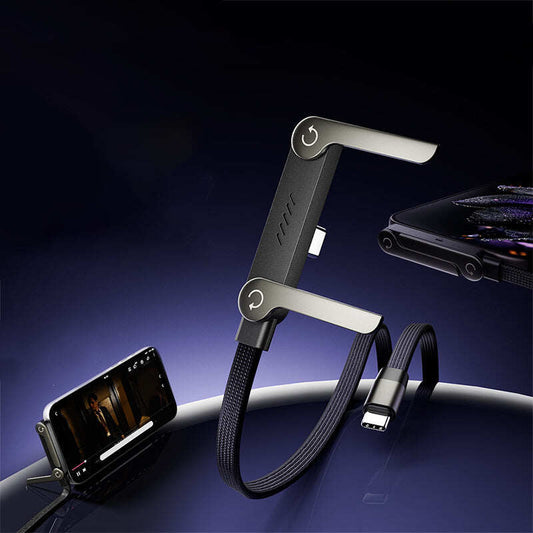 240W Fast Charging Cable with Adjustable Phone Stand