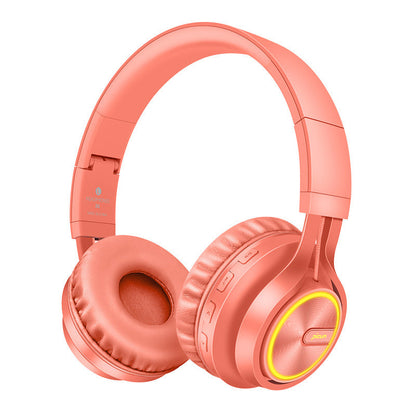 Black and blue BT-06 over-ear wireless headphones.