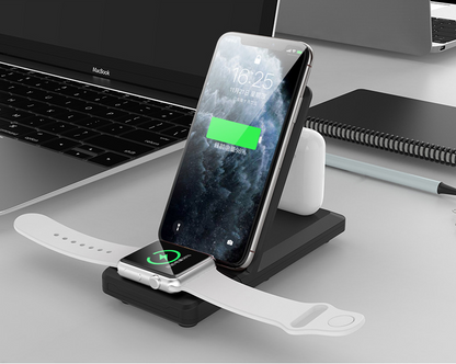 KSIX 3-in-1 15W Wireless Charger