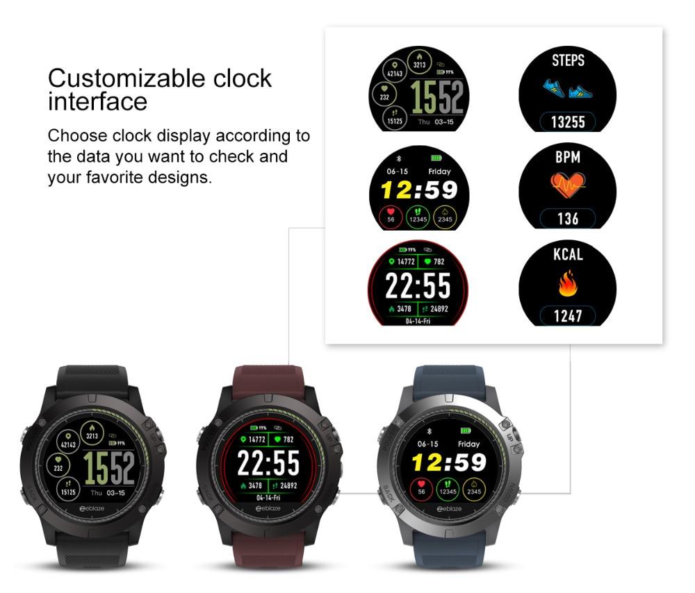 Zeblaze VIBE 3 HR rugged sports smartwatch