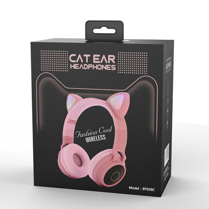 Pink headphones
