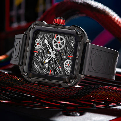 Luxury Men’s Automatic ONOLA Skeleton Watch