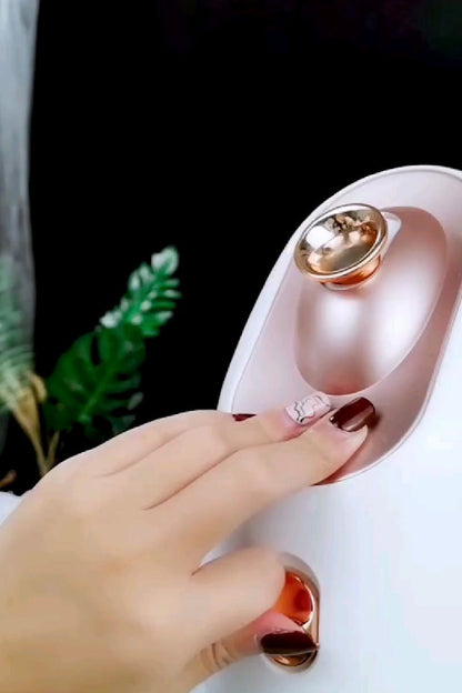 seashell-shaped LED rainbow projector light.