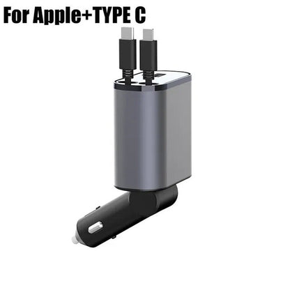 4-in-1 retractable fast car charger