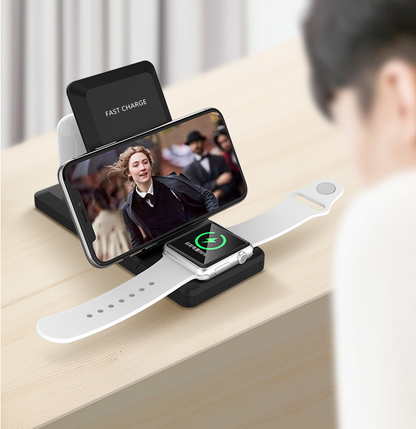 KSIX 3-in-1 15W Wireless Charger