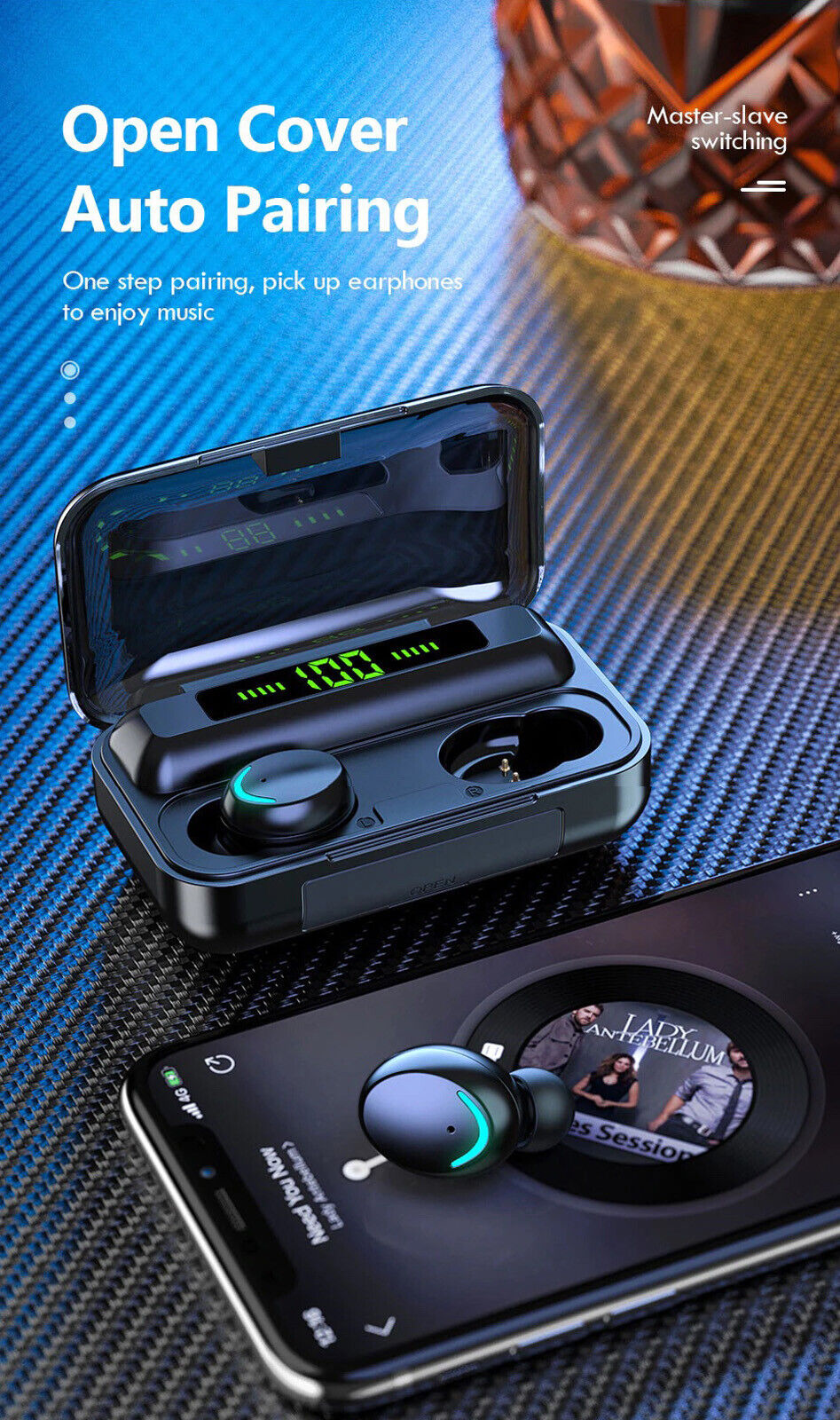 F9 TWS True Wireless Bluetooth 5.1 Earbuds