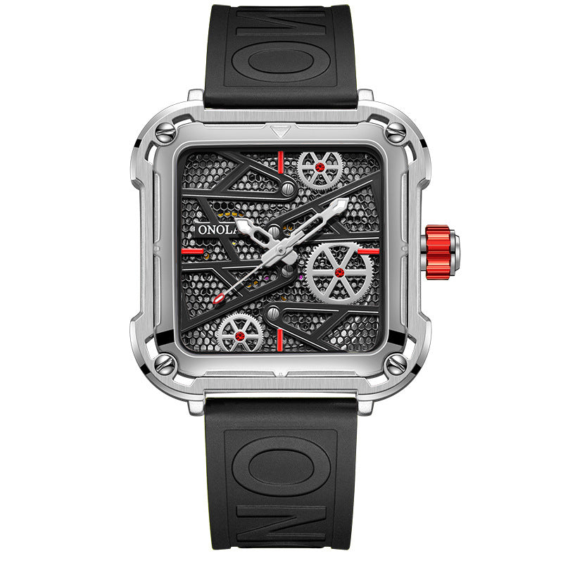 Luxury Men’s Automatic ONOLA Skeleton Watch