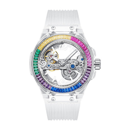 Hanboro 986-2 women's skeleton automatic mechanical watch