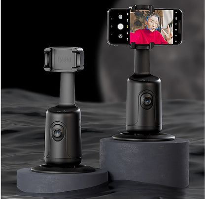 AI Smart Gimbal: 360° Auto Face Tracking Phone Holder.