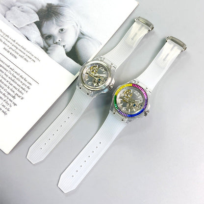 Hanboro 986-2 women's skeleton automatic mechanical watch