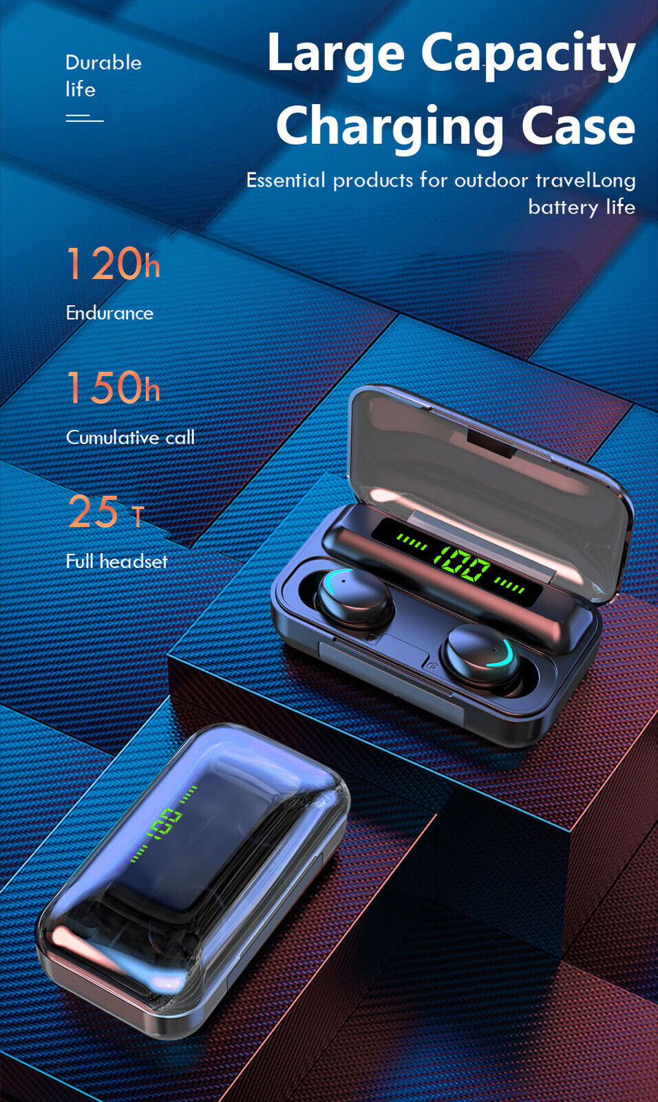 F9 TWS True Wireless Bluetooth 5.1 Earbuds