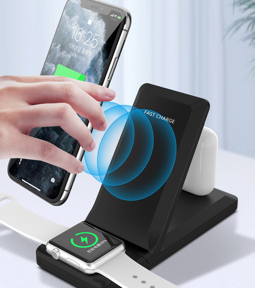 KSIX 3-in-1 15W Wireless Charger