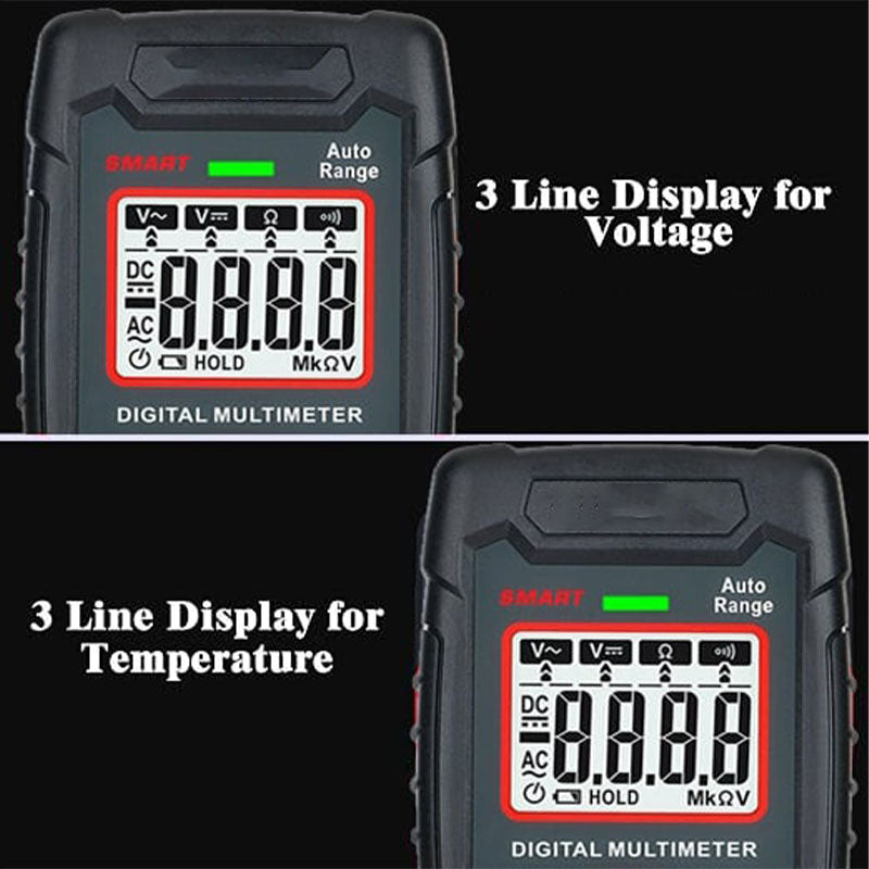 🔧⚡️ Smart Anti-Burn Multimeter! 4000-Count Auto-Ranging, Palm-Sized Zero-Fail Measurement Tool ✨