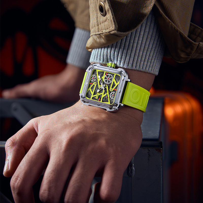 Luxury Men’s Automatic ONOLA Skeleton Watch
