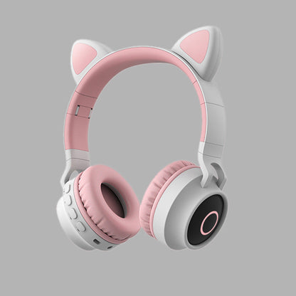 Pink headphones