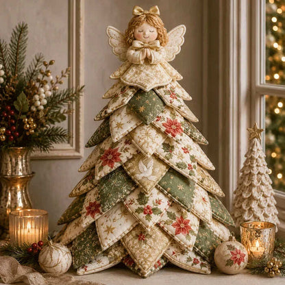 🔥LAST DAY 50% OFF - 🎄🧵DIY Quilted Christmas Tree Kit – Handmade Fabric Holiday Tabletop Tree Decor