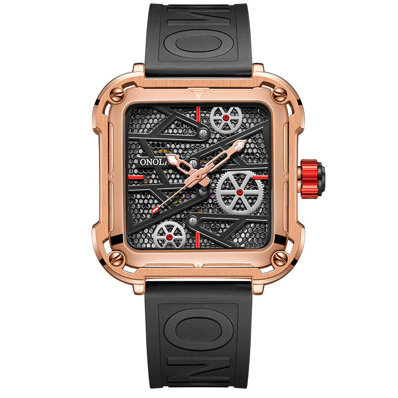 Luxury Men’s Automatic ONOLA Skeleton Watch