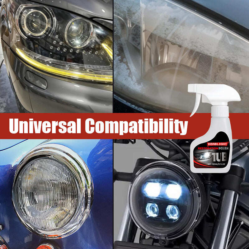 180ml Professional Car Headlight Restorer with Sponge