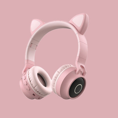 Pink headphones