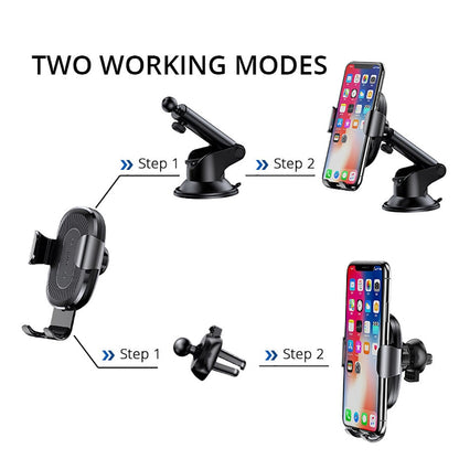 2 in1 Wireless Car Charger