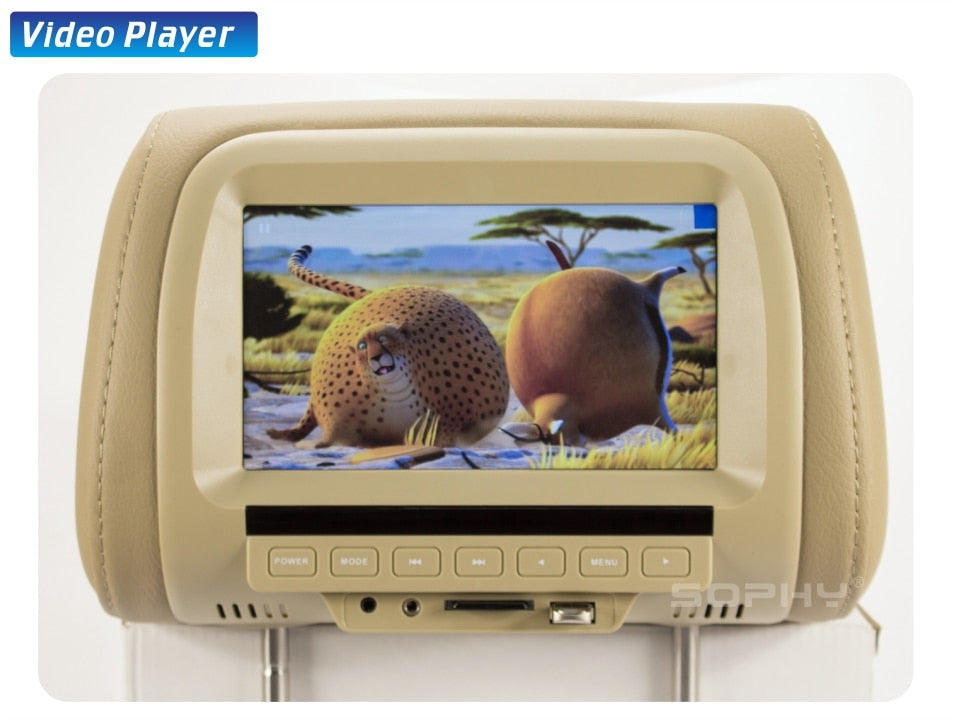 Universal 7 Inch Headrest Monitor