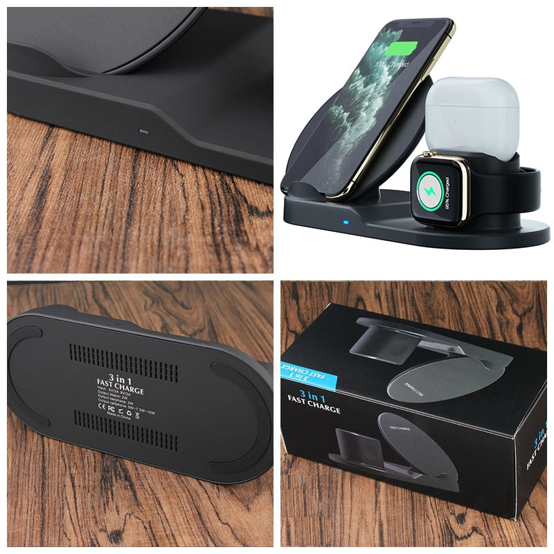 3 In 1 Fast Wireless Charger