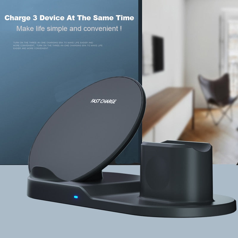 3 In 1 Fast Wireless Charger
