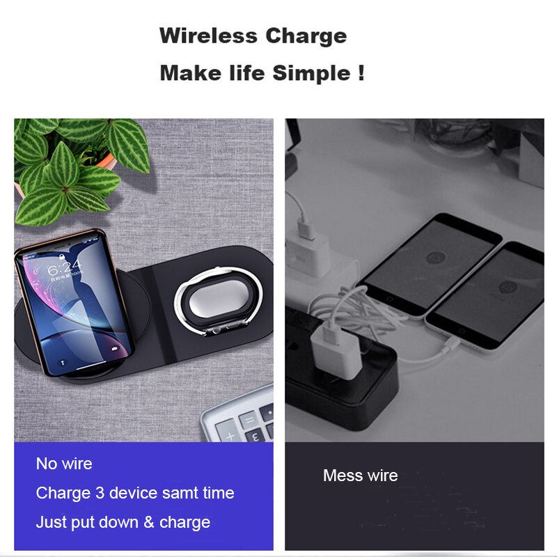 3 In 1 Fast Wireless Charger