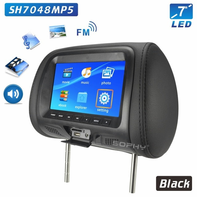 Universal 7 Inch Headrest Monitor