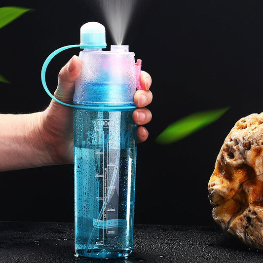Sport spray water bottle