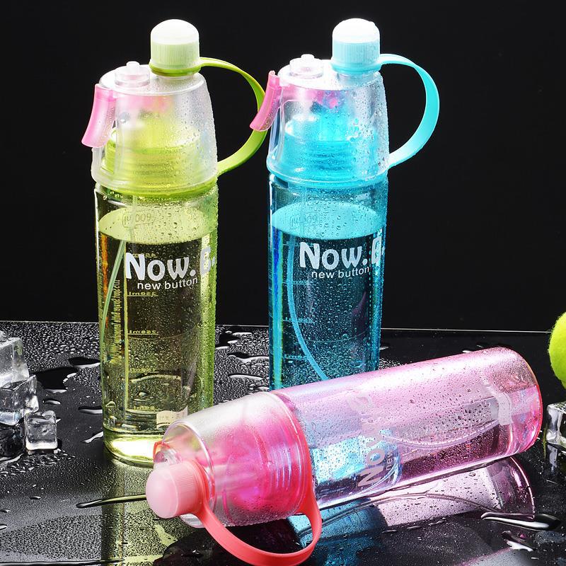 Sport spray water bottle