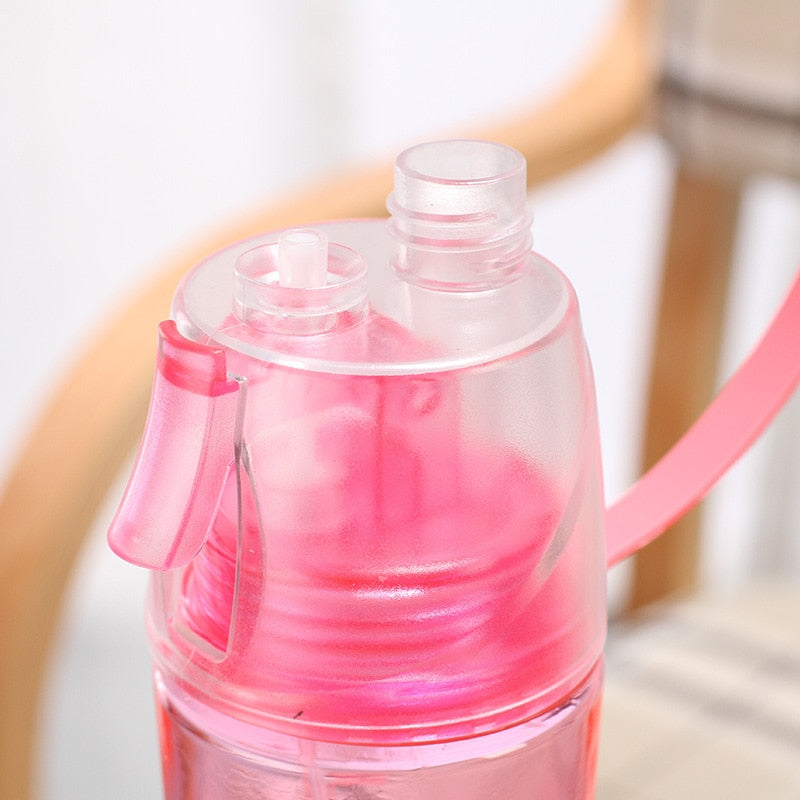 Sport spray water bottle